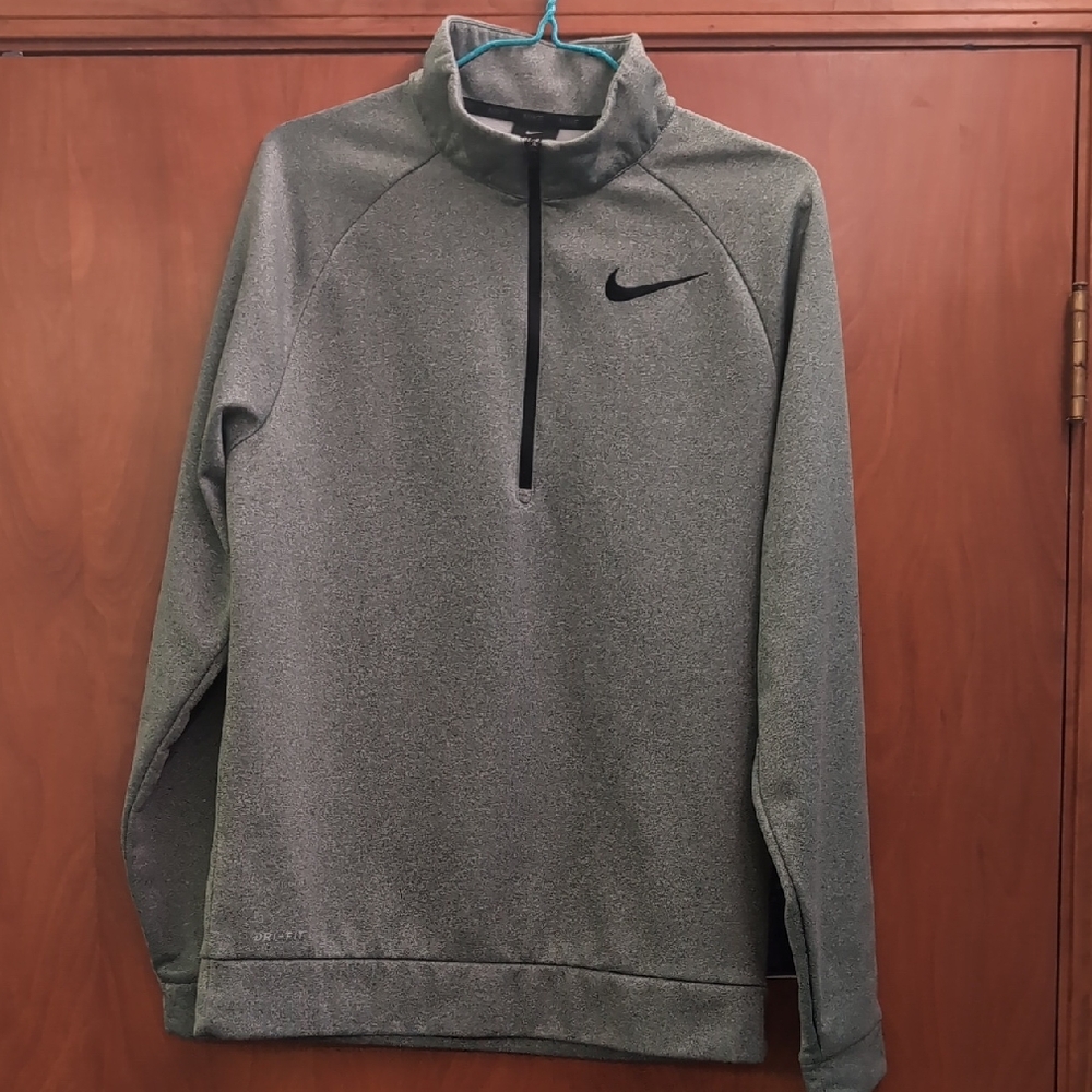 Nike Men's Heather Gray Performance Jacket 3/4 Zip